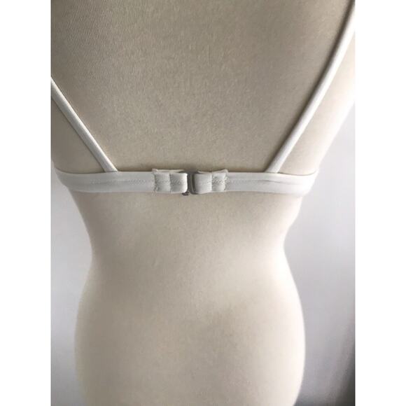 Solid & Striped Bikini Top Triangle Colorblock Swimwear - Picture 5 of 5